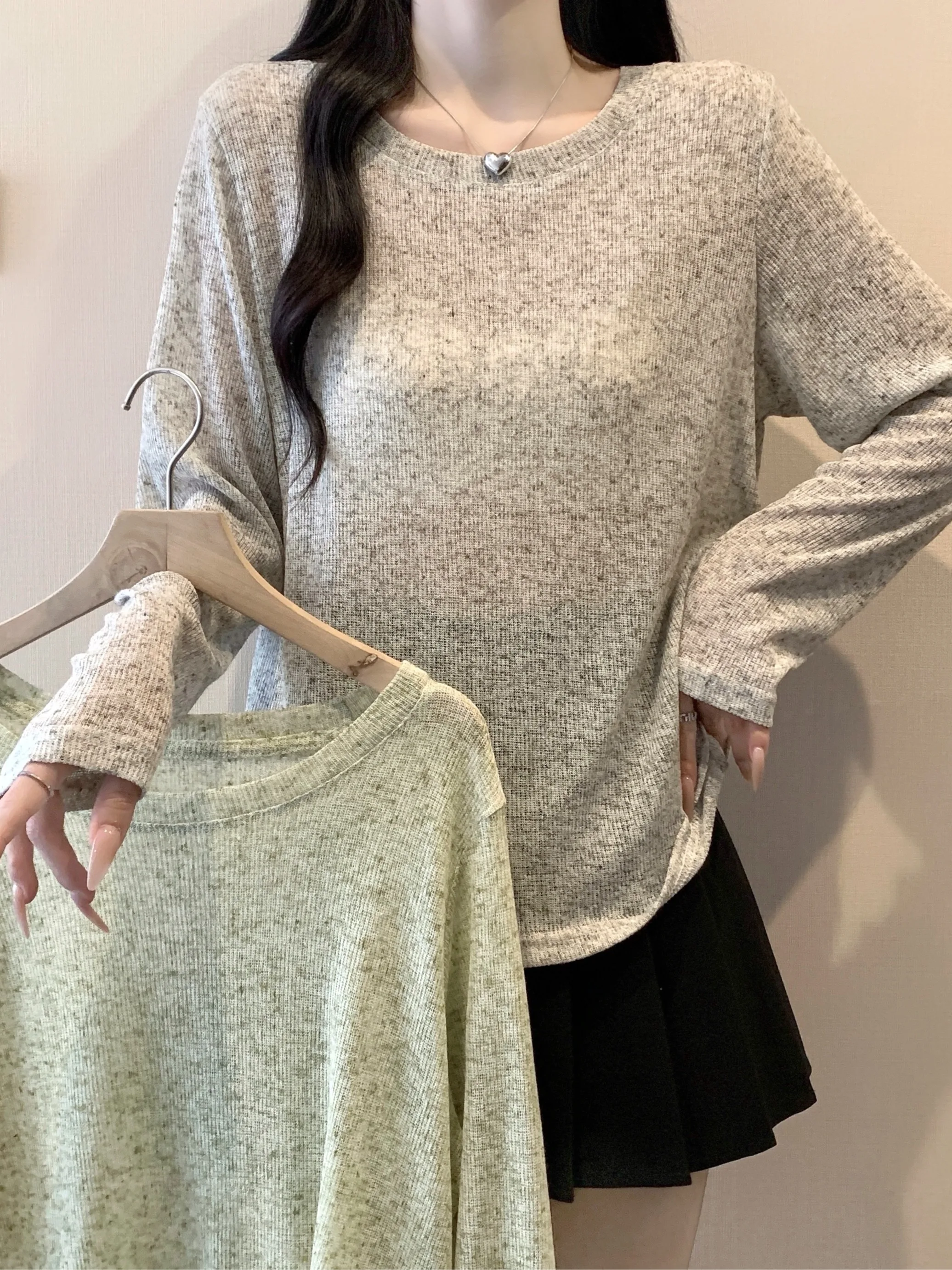 

plus Size Women's Lazy Style Casual Long Sleeve Sun Protection T-Shirt Cover up Summer New Slimming Versatile Top