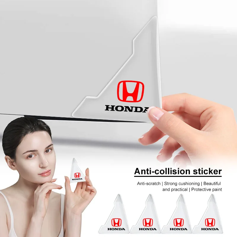 

2 шт. силиконовая защита для углов двери автомобиля, защита от царапин для Honda CRV HRV Inspire Fit Civic Accord Crider City XRV