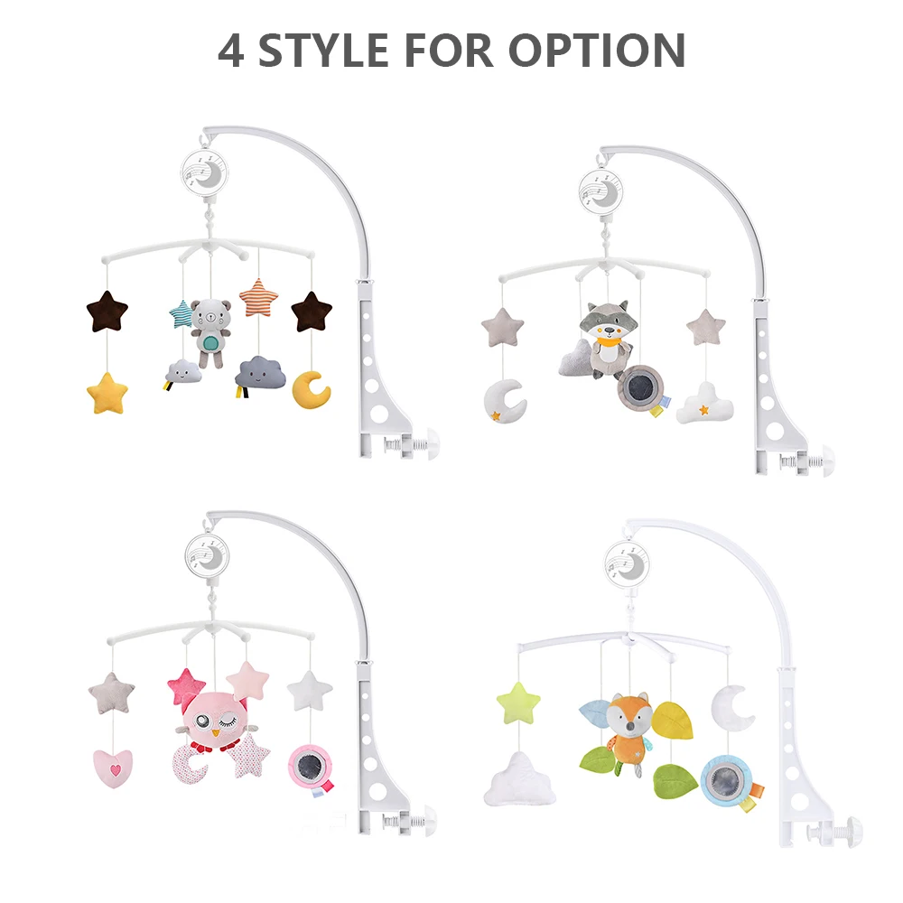 Muzikale Baby Wieg Mobiel Met Hangende Roterende Speelgoed Baby Bed Decoratie Voor Baby Jongens Meisjes