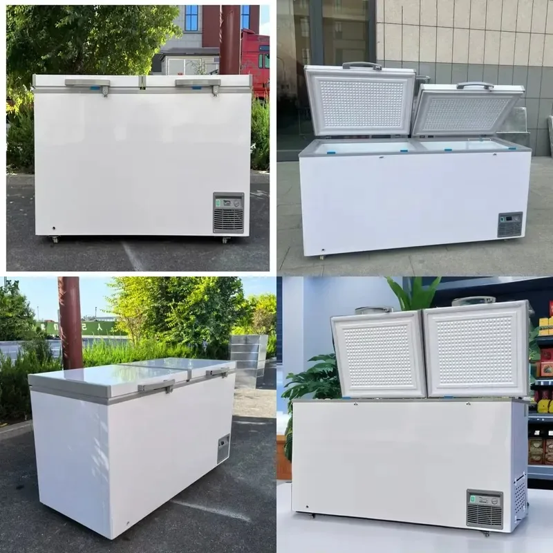 Stainless Steel Horizontal Freezer Liner for Supermarket Direct Cooling Fresh Meat Display Cabinet Commercial Refrigeration