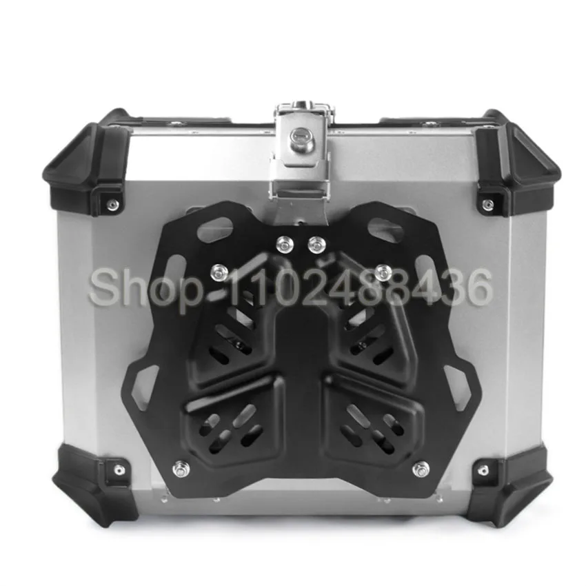 55L 45L Aluminum alloy Motorcycle Box Universal Motorcycle Rear Trunk Moto Top Case Motorcycle Helmet Luggage Storage Tail Box