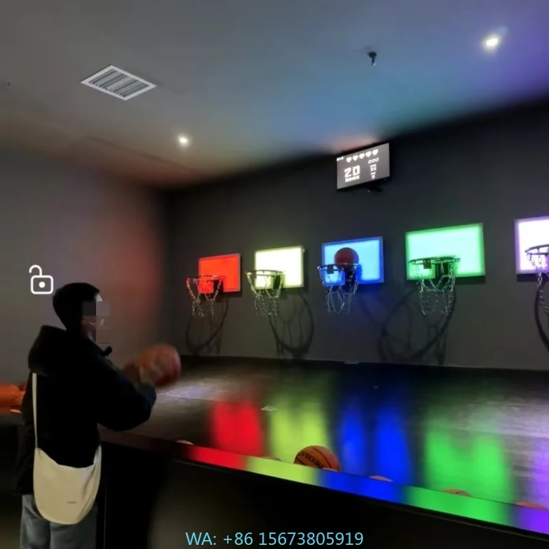 

Indoor Entertainment Basketball Sport Kid Adult Arena Activate Game Interactive Hoop Games for Amusement Park jeux basket
