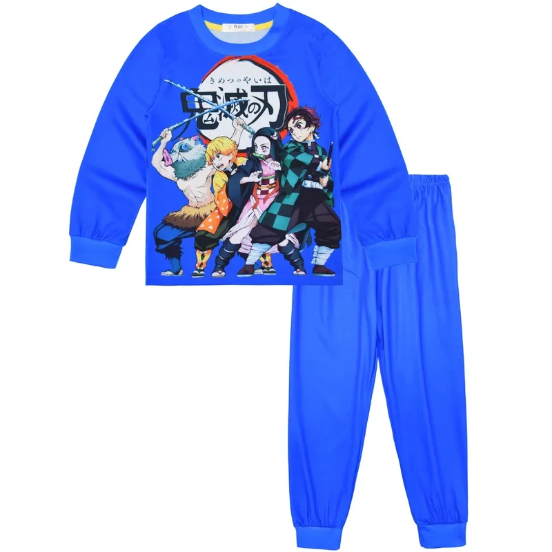 Dämonen töter Kinder Pyjama Jungen Kleidung Hosen Set Cartoon Nachtwäsche Kinder Pyjama für Mädchen Kleinkind Baby Outfits Pyjama