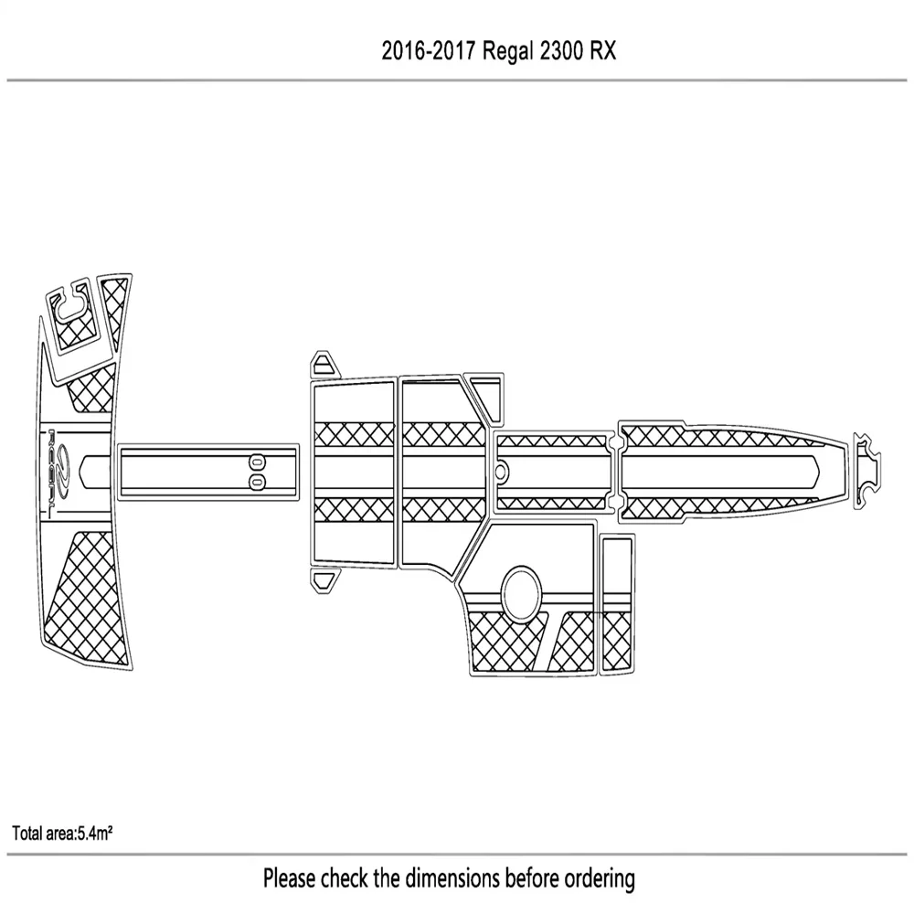 2016-2017 Re-gal 2300 Cockpit Swimming platform Pads 1/4