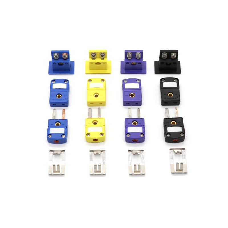 1/10/50/100Pcs K/T/J/E Type Thermocouple Plugs and Sockets Sensor Panel Mount Thermocouple Miniature Socket& Plug Wire Connector