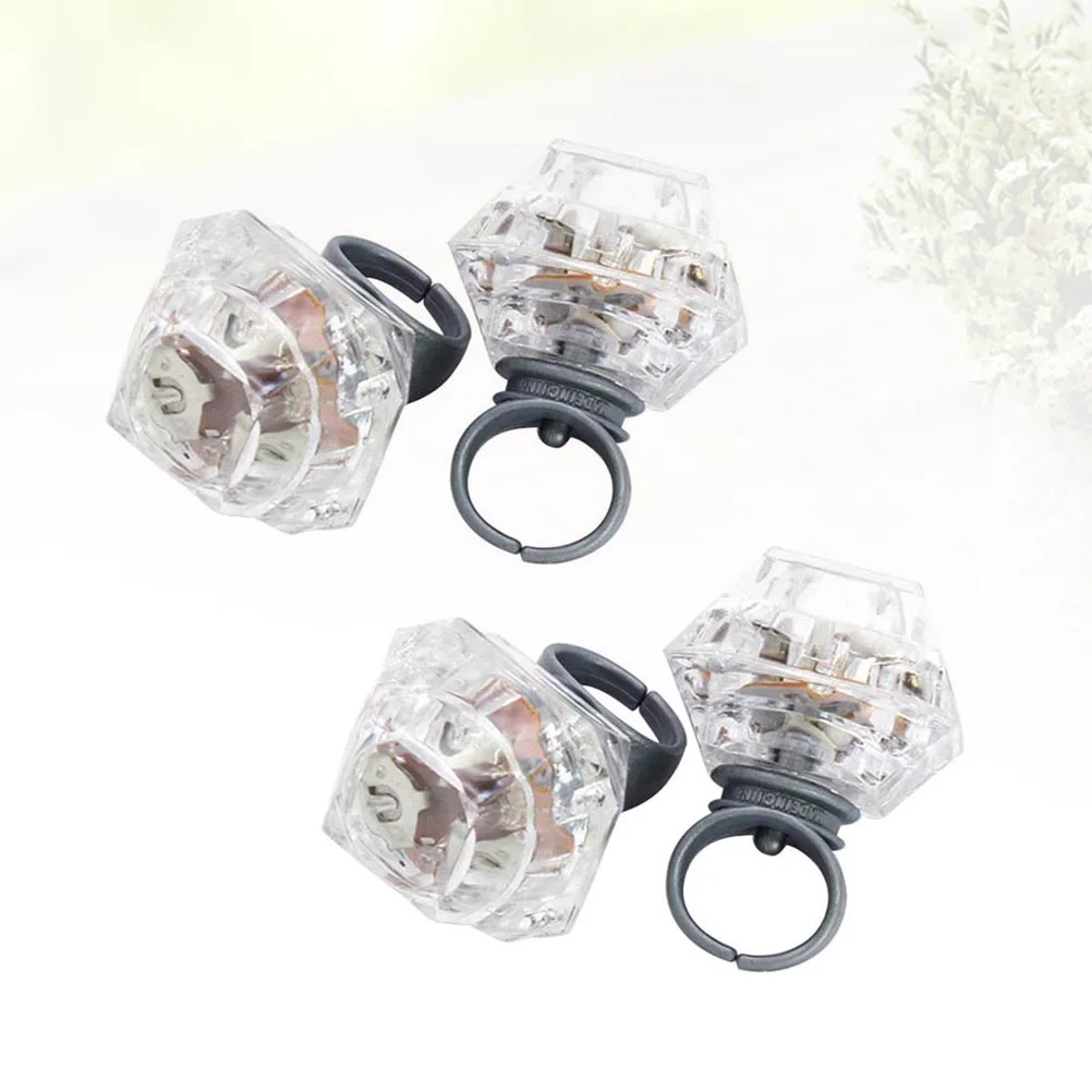 

24 Pcs Luminous Diamond Ring -powered LED Glow Rings Simulation Toy Flashing Bright Light up Glowing