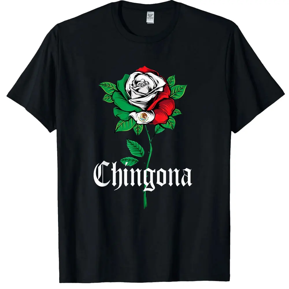 Viva Mexico Men Women High Quality Short Sleeve T-shirt Mexico Independence Day Rose Graphic Fashion Casual Cotton T-shirt Tops