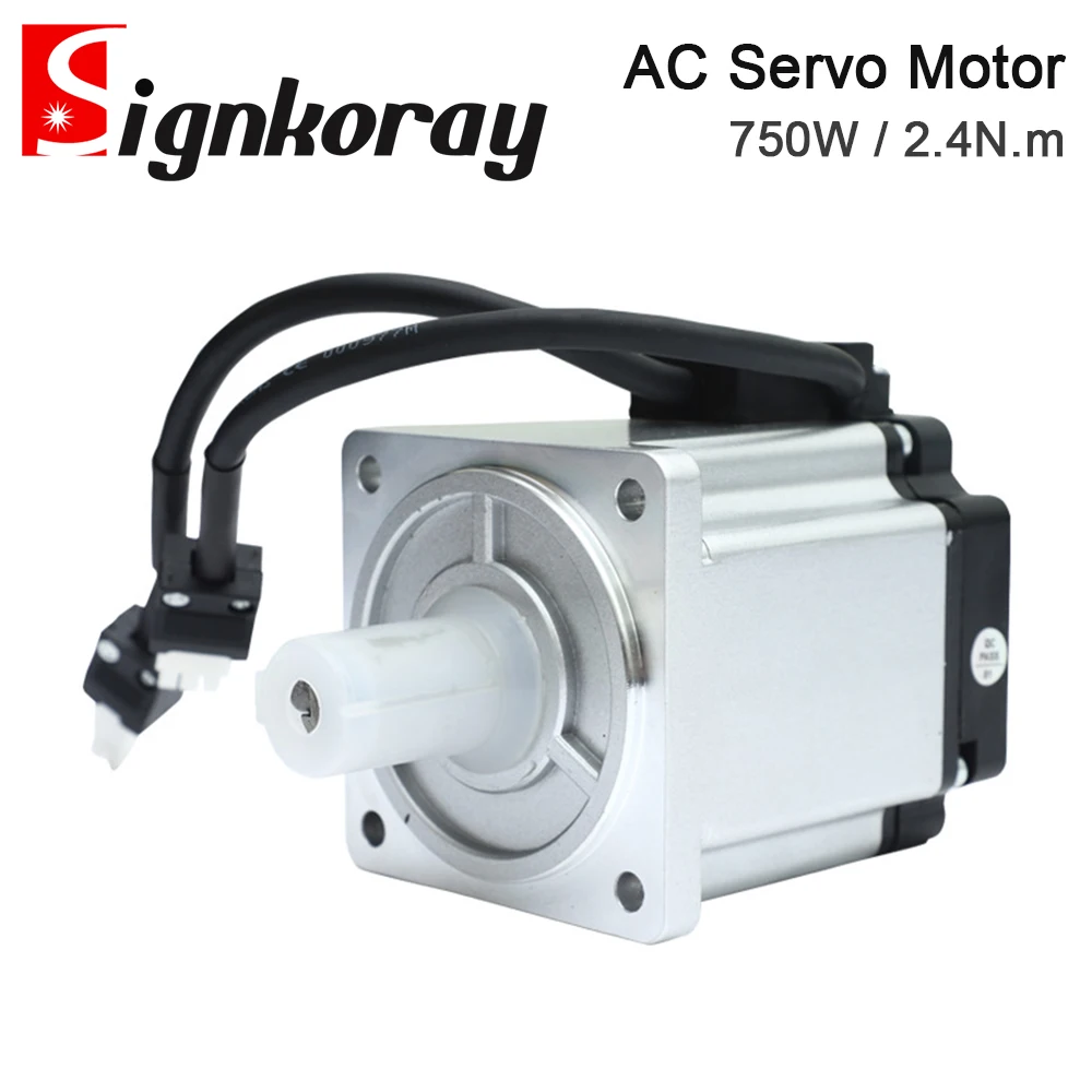 

SignkoRay 750W 2.4N.m AC Servo Motor 80ST-M02430 3000RPM 220V 4.2A for Industrial Control Application