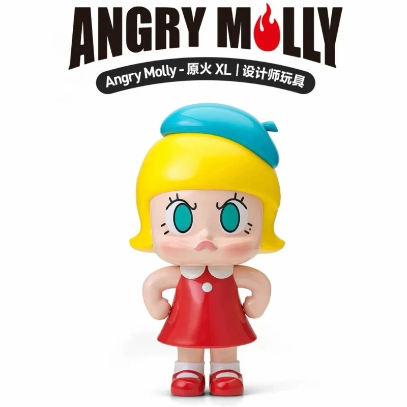 

Оригинальная фигурка POP MART Angry Molly Fire XL, лимитированная серия, ручная работа, украшение, игрушка для дома, аниме-кукла, подарок для детей