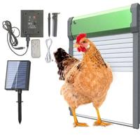 Solar Aluminum Alloy Rooster Door Automatic Rooster Door with Timer / Light Sensor / Remote Control / Manual Mode