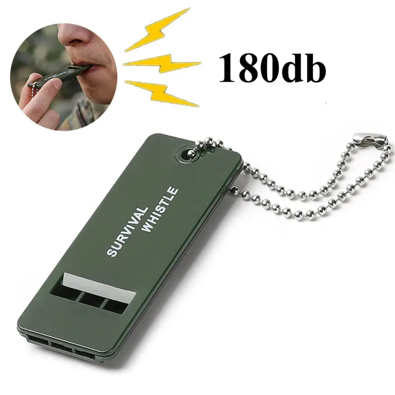 1/2/6/10/30 PCS Fischio a 3 frequenze Sopravvivenza ad alto decibel Fischio audio multiplo portatile per esterni per escursioni di emergenza in campeggio