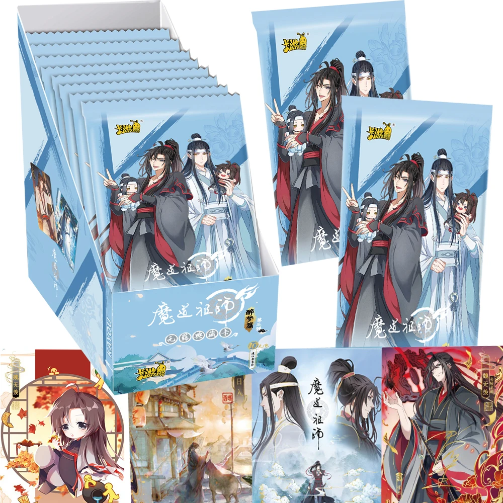 Anime Grandmaster of Demonic Cultivation Collection Cards Popular Handsome Characters Drunken Dream Chapter Card Kids Xmas Gifts