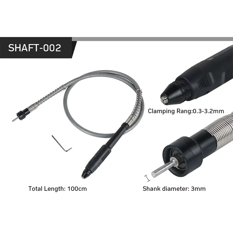 Flexible Shaft Grinder Soft Flex Shaft Dremel Rotary Tool Drill Extension Cord for Drill Bits Handle Compatible