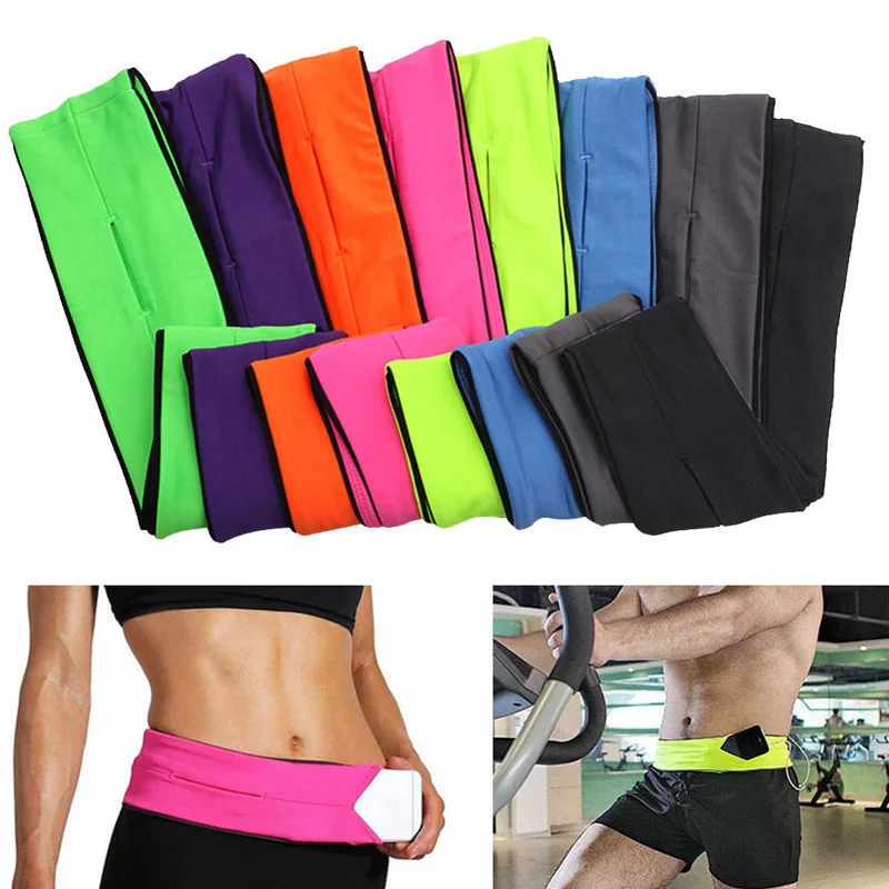 Professional Running Waist Bag Men Women Gym Yoga Sports Bag Trail Invisible Mobile Phone Money Running Belt Fanny Waist Pack