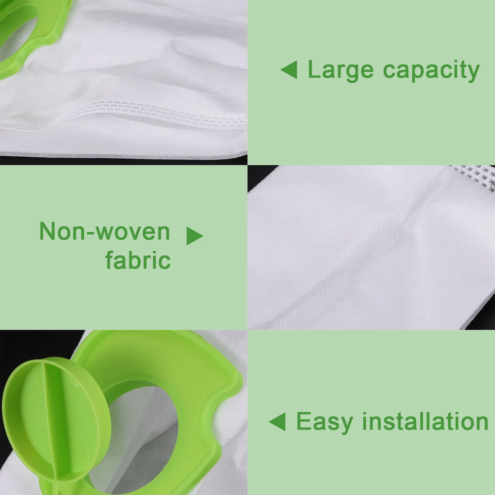 15 Pcs Vacuum Cleaner Accessories Dust Bags Cleaning Bag Replacement Parts Fit for Gtech Pro ATF301 Vacuum Cleaner