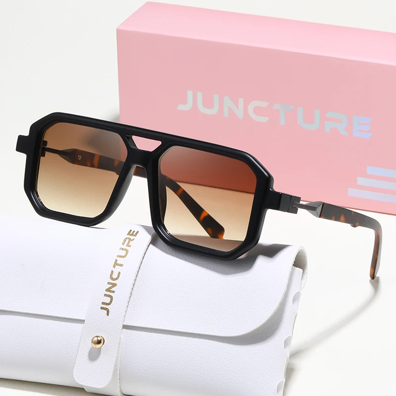 JUNCTURE أزياء النساء النظارات الشمسية اللباس نظارات شمسية إطار كبير التدرج سيدة نظارات حزب هدايا العيد النظارات الشمسية للنساء