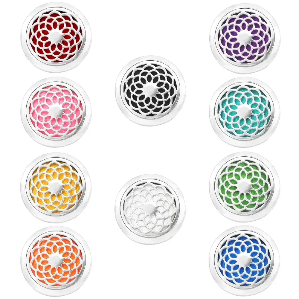 악어 클립 에센셜 오일 디퓨저가 있는 개폐식 배지 릴 홀더 2 세트, 아로마 테라피 간호사 의사 교사용