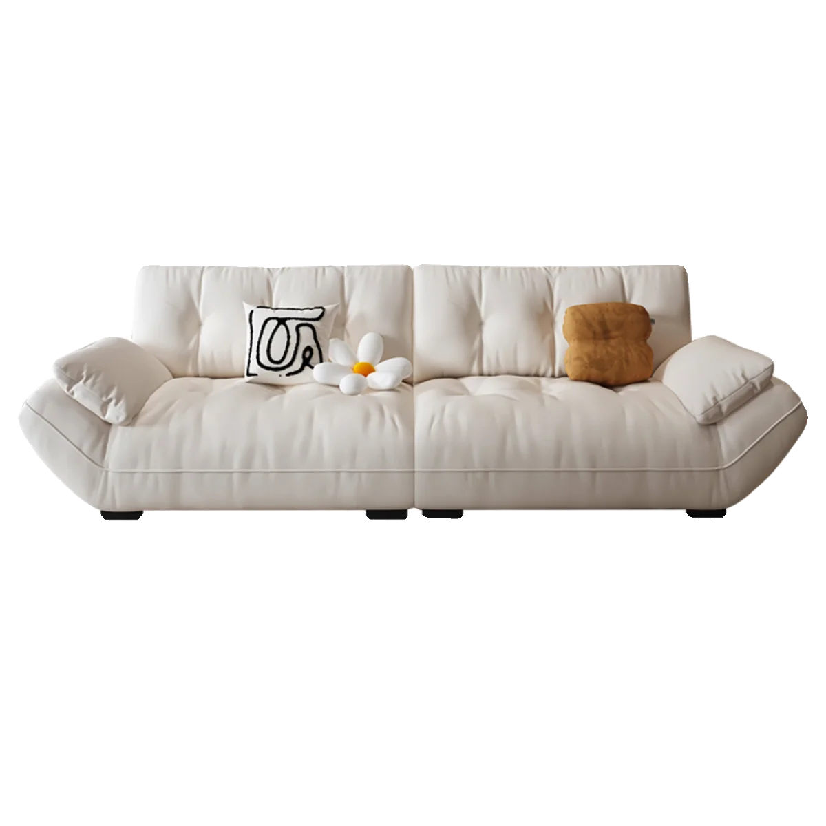 Leave-in technology cloth sofa fabric sailboat small apartment three double living room simple