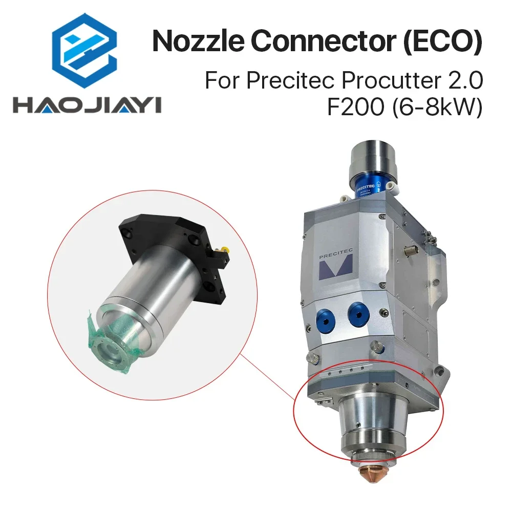 OEM ECO Noozle موصل 6-8kW حامل السيراميك F200 لرأس الليزر Precitec ProCutter 2.0 F200