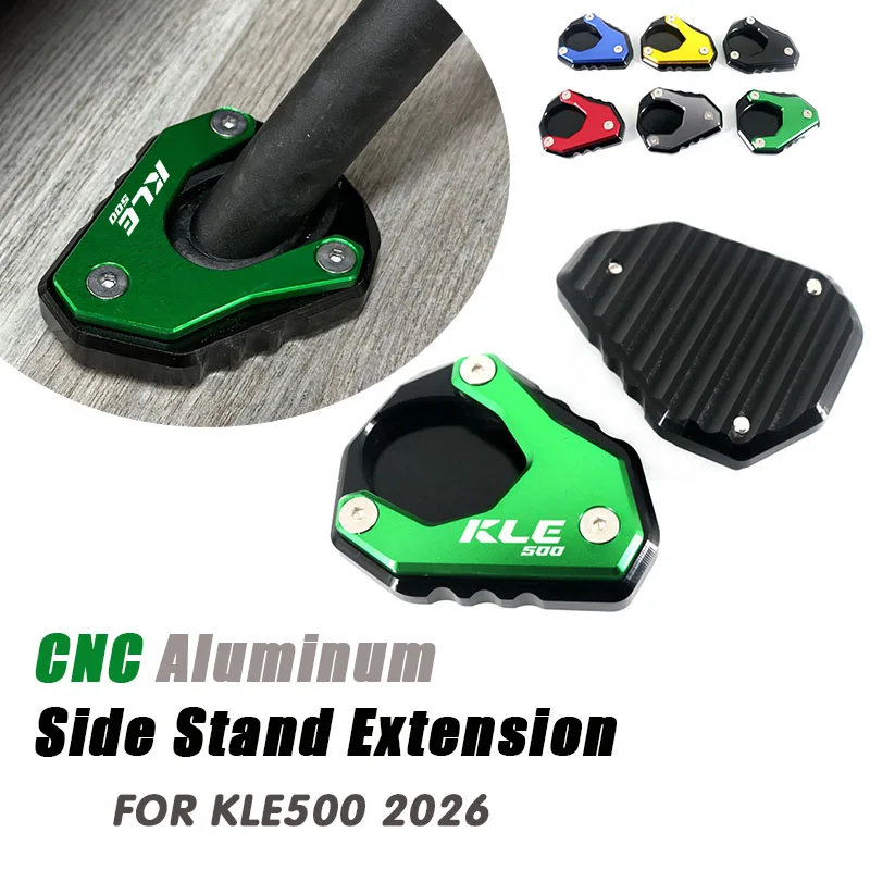 

For KLE500 KLE 500 SE 2026 kle500 kle500 SE CNC Motorcycle Accessories Side Stand Extension Kickstand Pad
