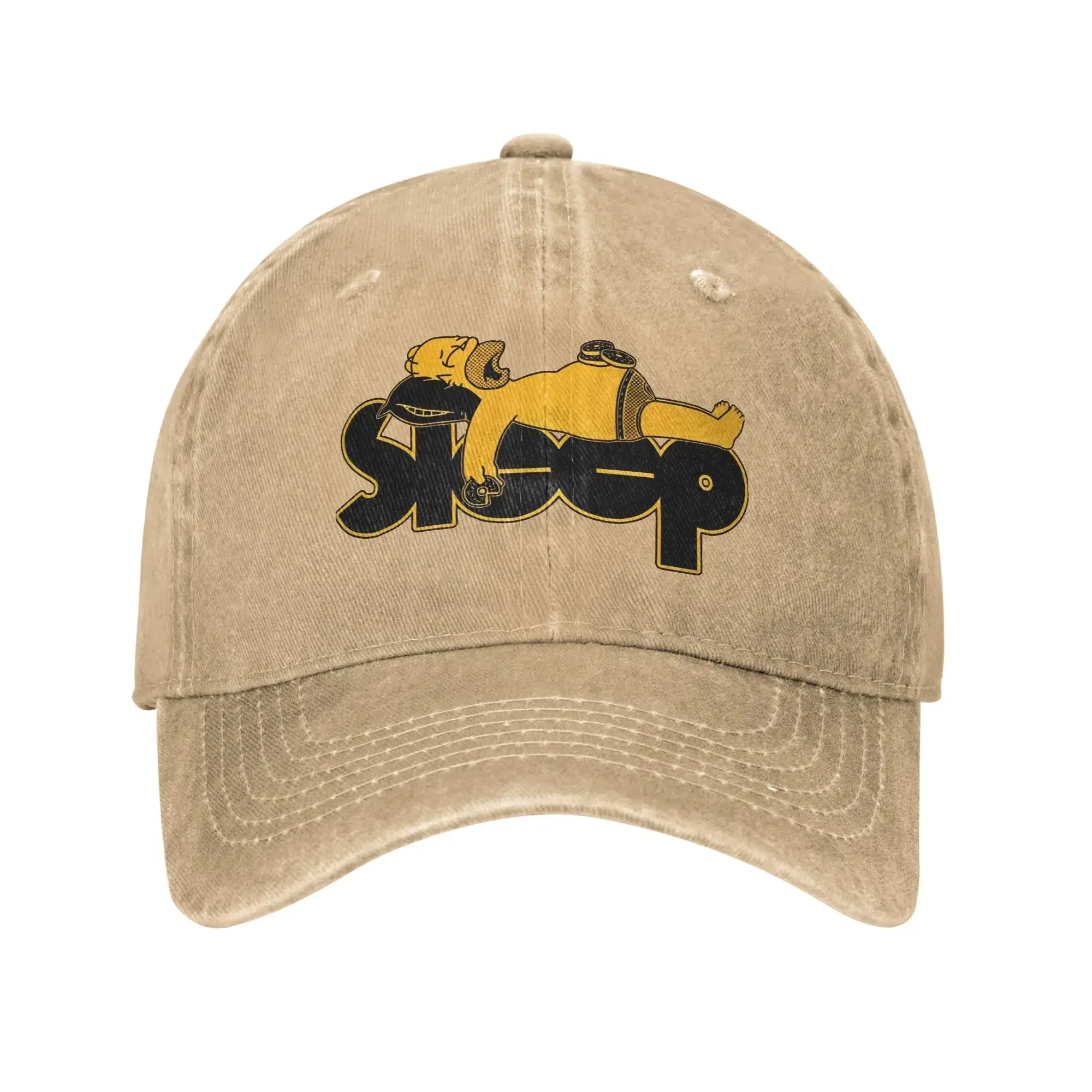 New Sleeping The S-simpsons Cartoon Sun Baseball Cap y2k Funny Couple Women Washed Trucker Hat Print Tennis Skate Baseball Caps