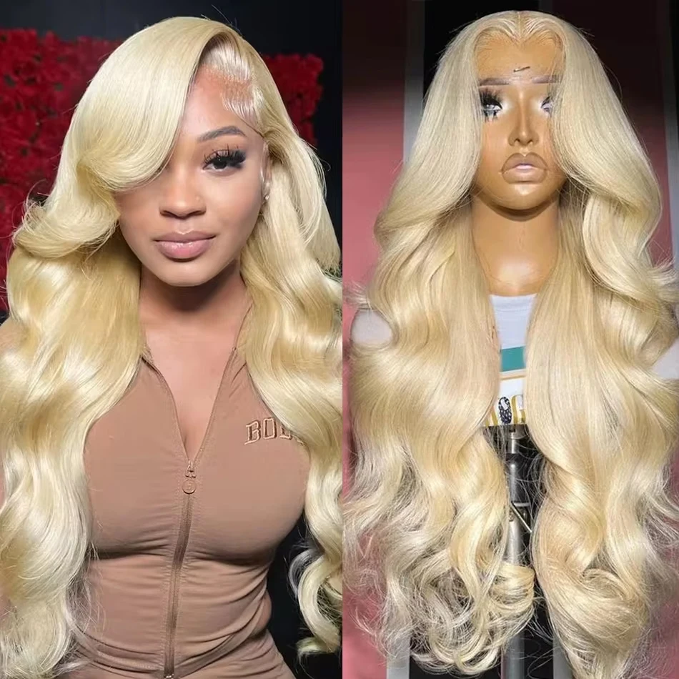 Pelucas delanteras de encaje 613, pelucas de cabello humano con encaje Frontal ondulado brasileño 13x4 13x6, pelucas frontales de encaje HD rubio miel para mujeres