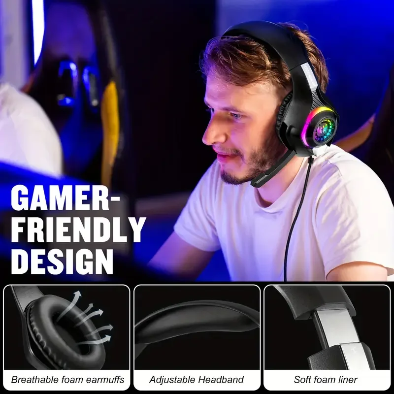 Casque de jeu pour PC, PS4, PS - Gaming Headset Rgb avis et prix