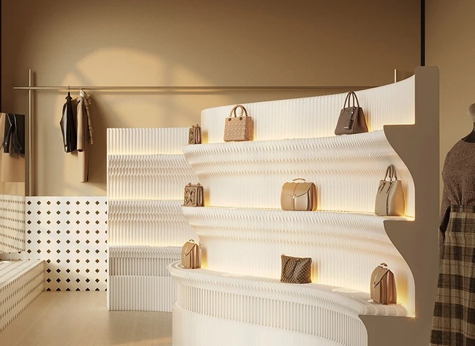 رف متنقل قابل للطي لشاشة المكتب، جدار خلفية مقسم مضيء متحرك #5