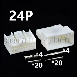 24 Pin Automotive connector Radio CD player harness plug MG644419 For Hundai Kia Car mounted DSP amplifier