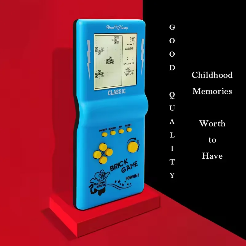 Nostalgic Pocket Game Classic Retro Handheld Game Players for Tetris Console Large Screen Children's Machine Kids Puzzle Toys