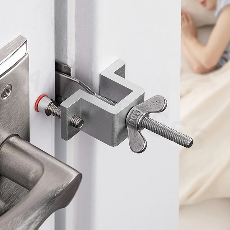 Dual Nut Adjustment Body Travel Anti-theft Door Stopper Safety Lock Door Hotel Door Locks Door Hardware