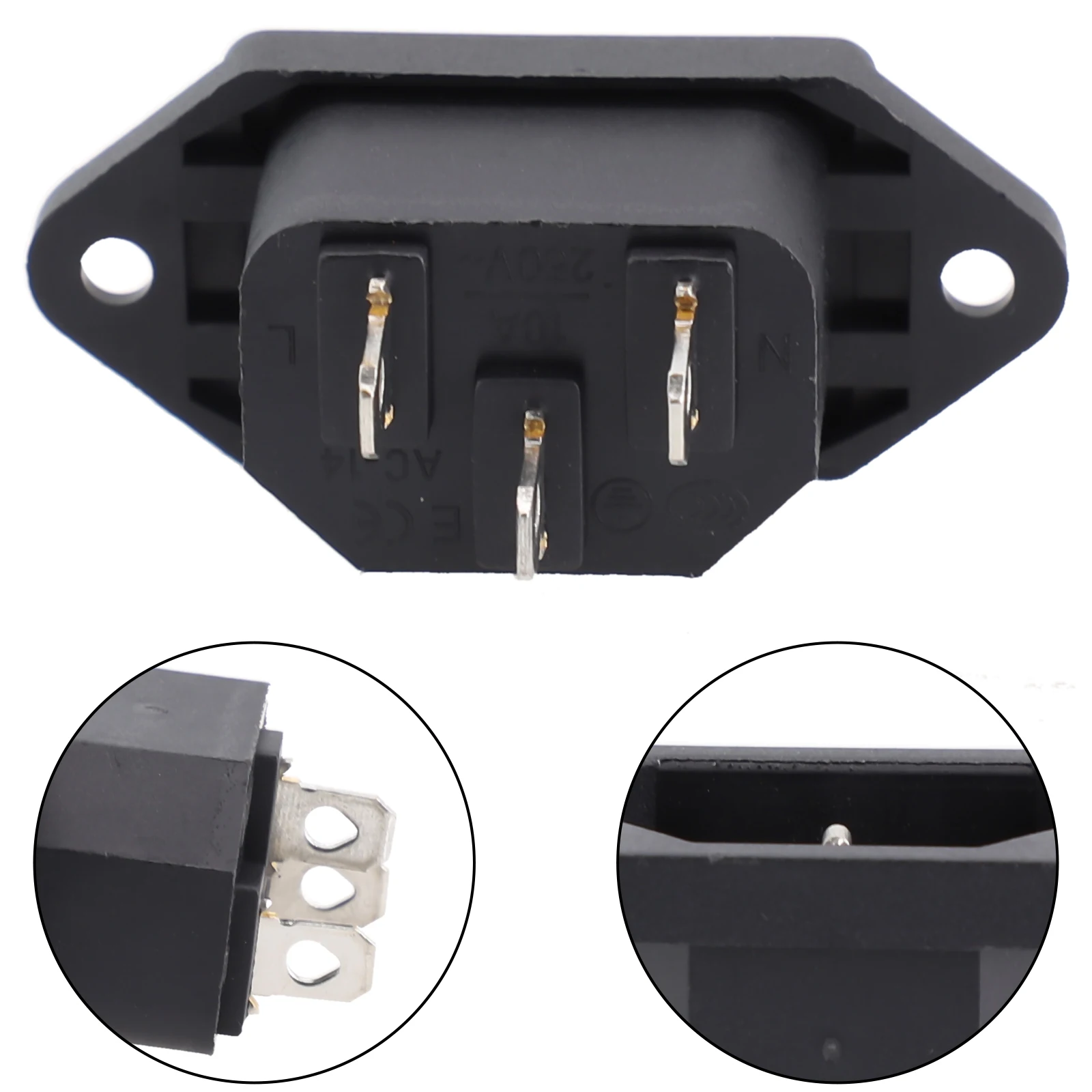 Prese elettriche presa a spina ad alte prestazioni 250V 10A presa di ricarica AC04 connettore maschio femmina di alimentazione con spina integrata