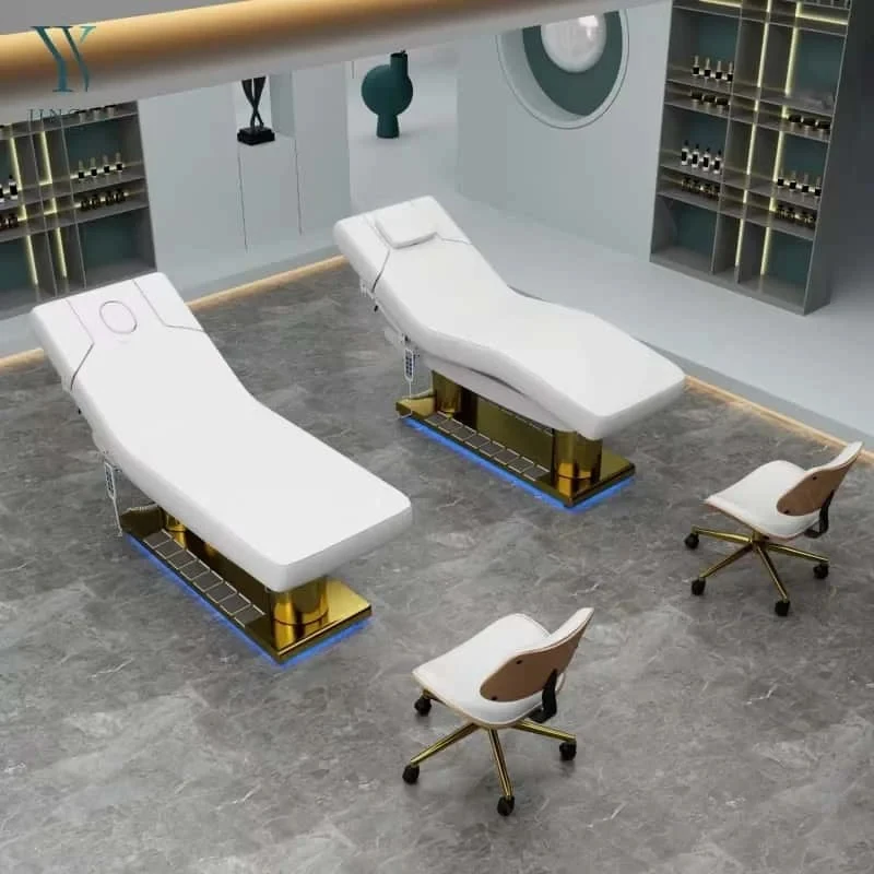 Luxury 3 Motor Massage Table Beauty Salon Furniture Lash Bed Cosmetic Spa Beauty Massage Tattoo Bed