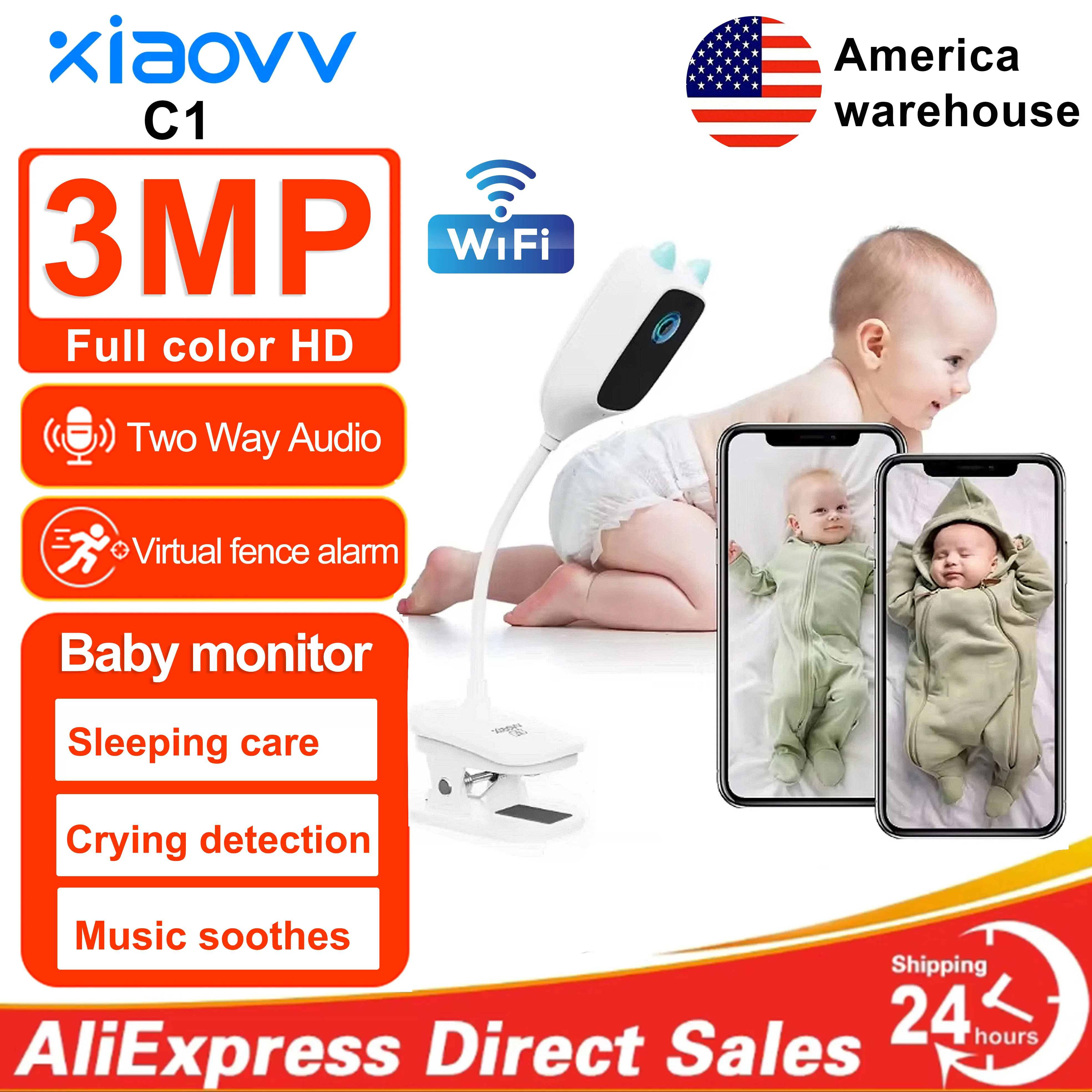 

XIAOVV 4MP 5/2.4GHz WiFi Indoor Home Security Mini IP Camera Smart CCTV Pet Camera Baby Video Monitor 24/7 Surveillance Camera