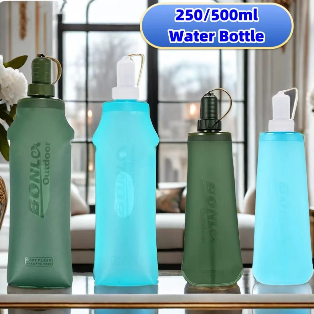 Gifts Portable Running Folding Kettles Large Capacity Reusable Marathon Water Bottle TPU Hydration Flask Running Hydration Pack