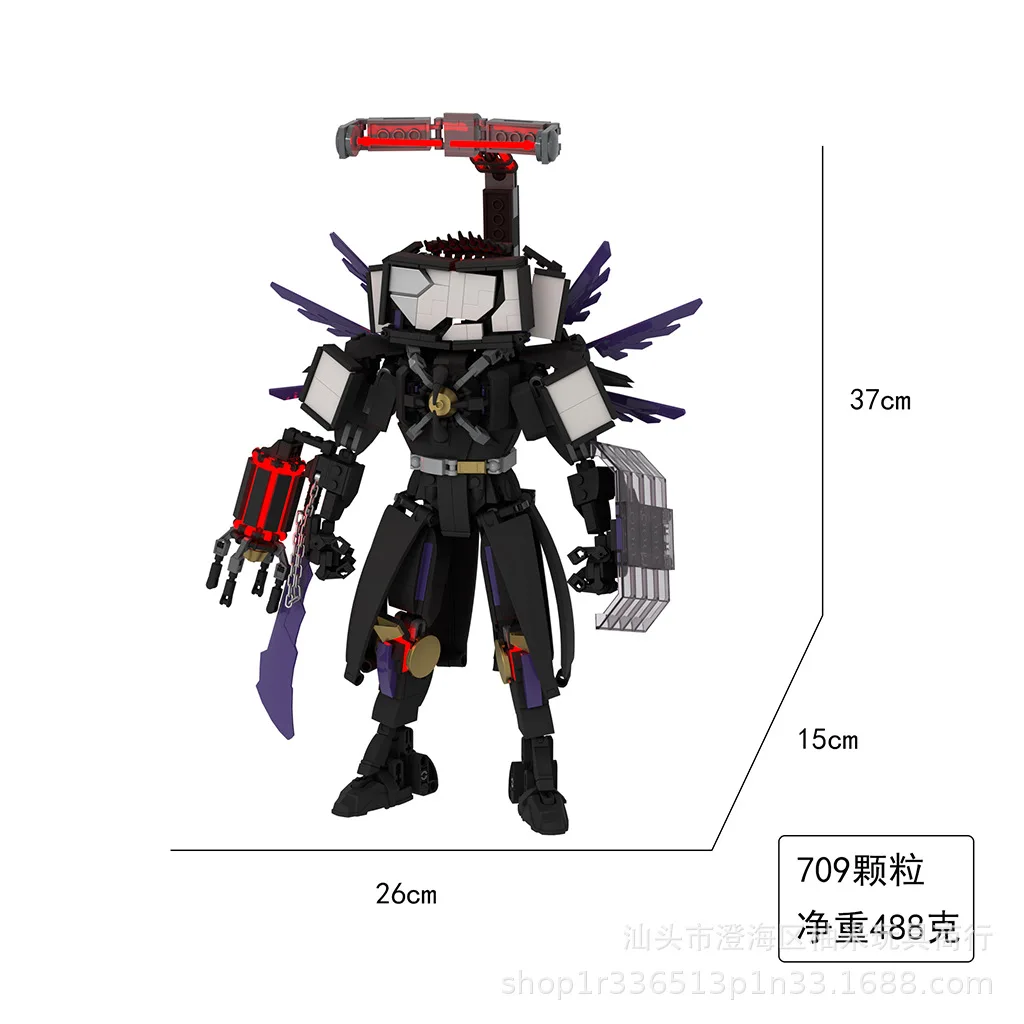 664 pz Skibidi Toilet Man Speakerman TVman Cameraman MOC Mattoni da Costruzione Figura Modelli Per Bambini FAI DA TE Educazione Regalo di Festa