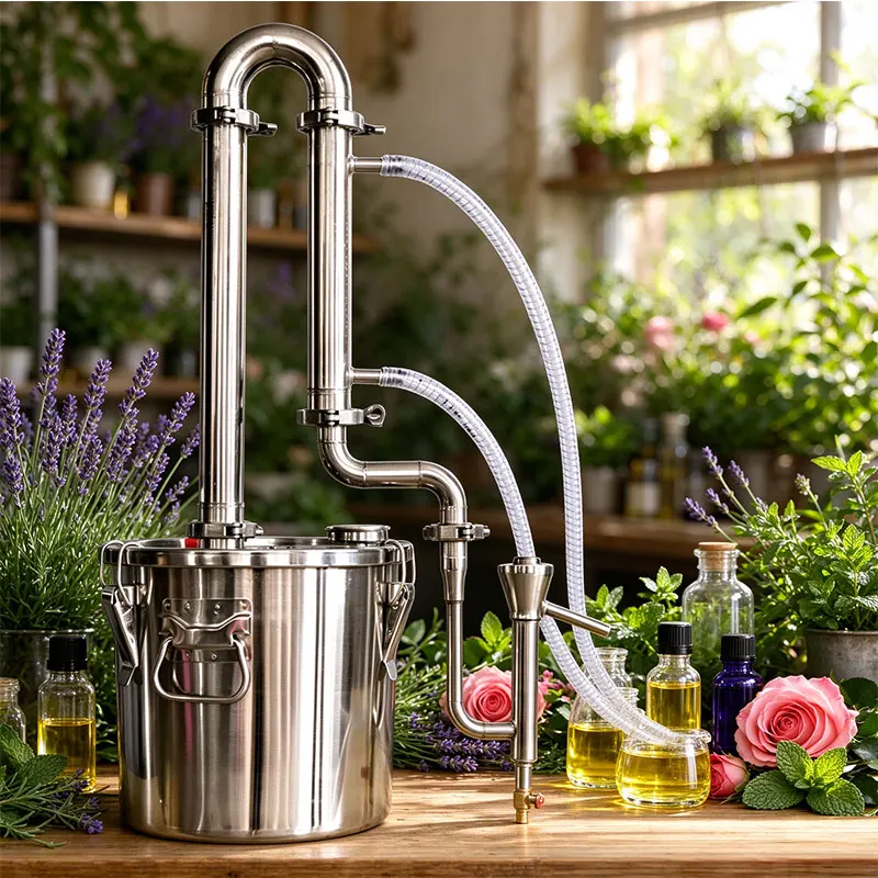12L Home Distiller Alcohol Moonshine Distillation Machine with Tubular Distilling Column for Vodka Making Brandy Distillery
