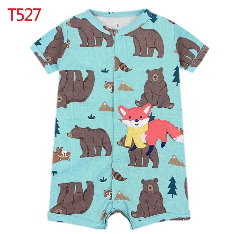 2024 New Spring Summer Infant Children Short-sleeved One-piece Jumpsuit Infant Clothes Baby Boy Clothes Girls Ropa De Bebe Niña