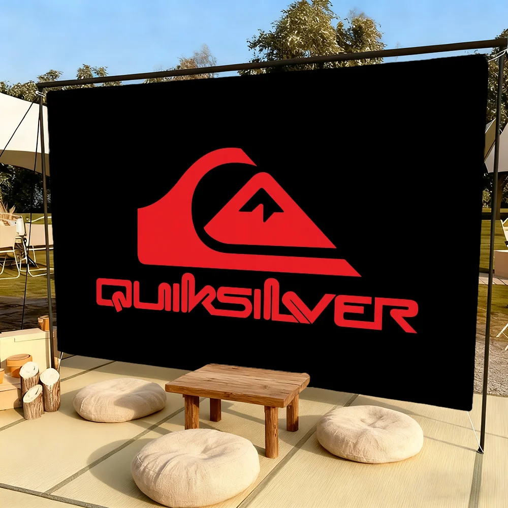 Classic Surf LOGO Q-Quiksilver Flag For Outdoor Camping Bar Picnic Party Home Decoration Ornaments Banner