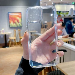 For Vivo V25 Pro Y75 Y55 T1 Y21 Y21S Y20 Y12S Y19 Y17 Y15 Y12 Y11 Case Transparent Clear Shockproof Soft TPU Cover