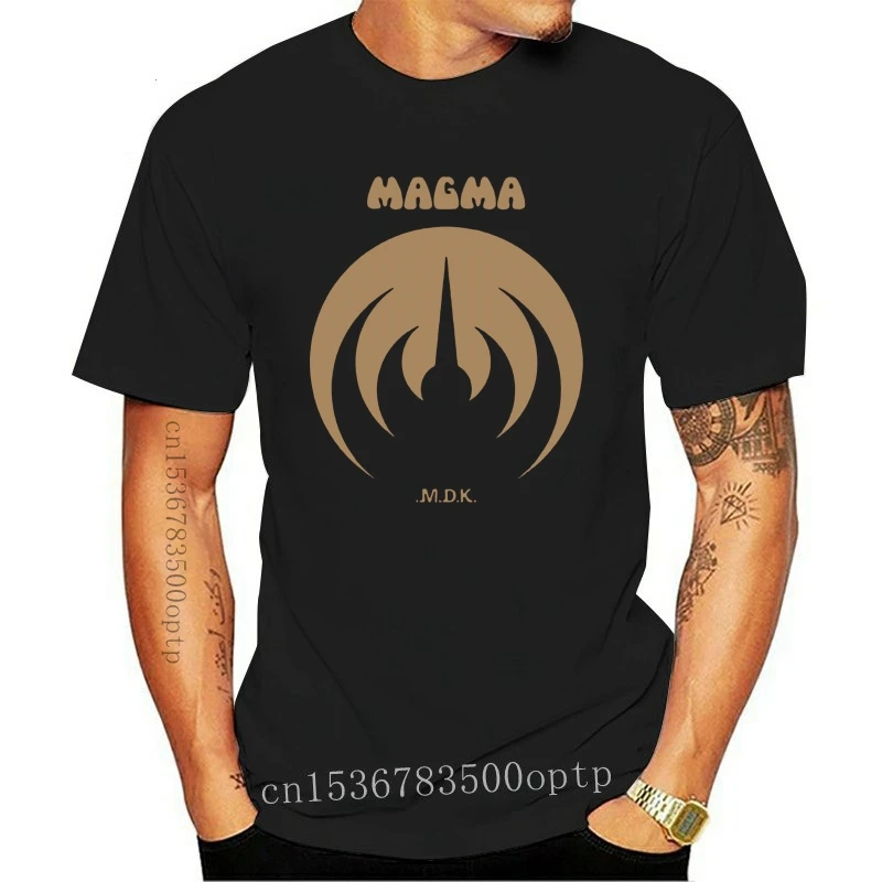 New MAGMA  Rock Band T-Shirt Men Tee T Shirt Men Tees Brand Clothing Funny Cool Slim Fit Letter Tees Brand Clothing Funny T-Shir