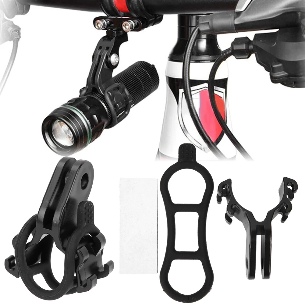 Bicycle Light Torch Flashlight Holder Clip Cycling Mount Bracket Clips Bike Handlebar Bracket Motorcycle Cycling Part Accessory