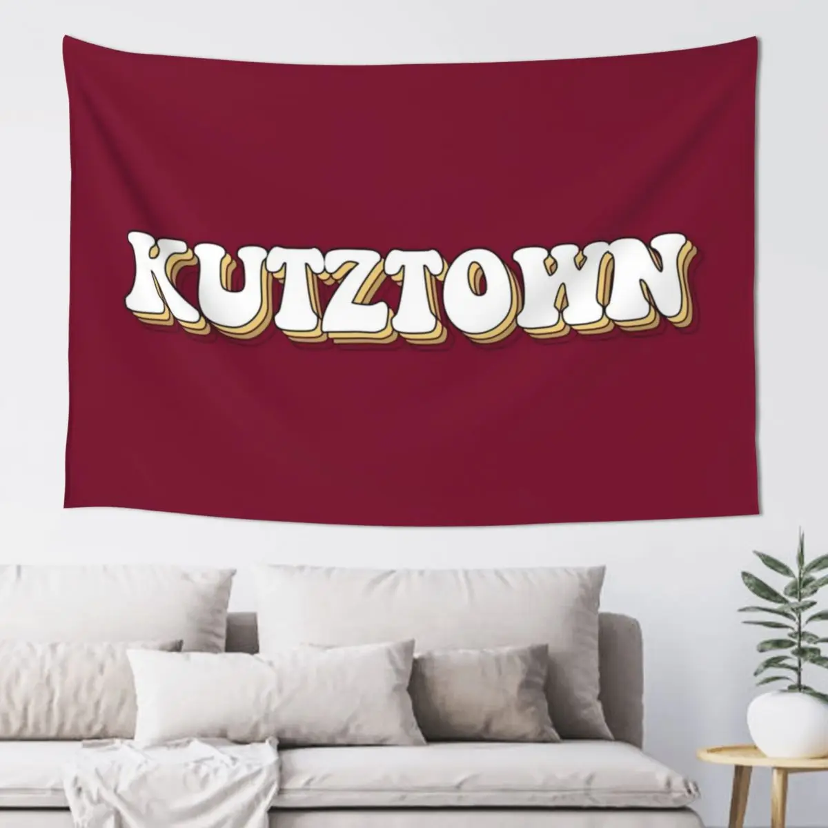 

kutztown lettering Tapestry Wall Decoration Items Home Decor Accessories Room Aesthetic Bedroom Deco Tapestry