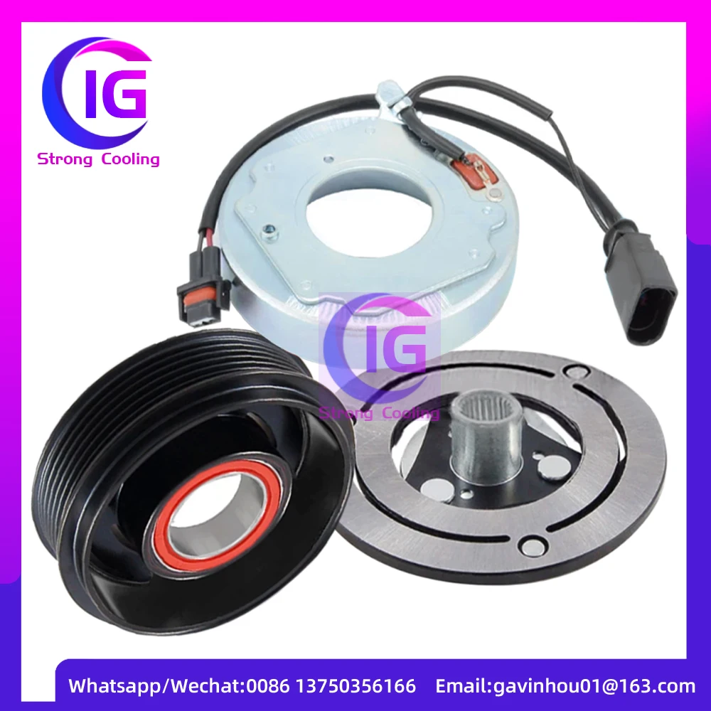 

New AC Compressor Clutch KIT For AUDI A4 B8 A5 A6 Q5 2.0TDI 2013- 4M0260810C 4M0260810E 4G0260805AC 4M0820803J
