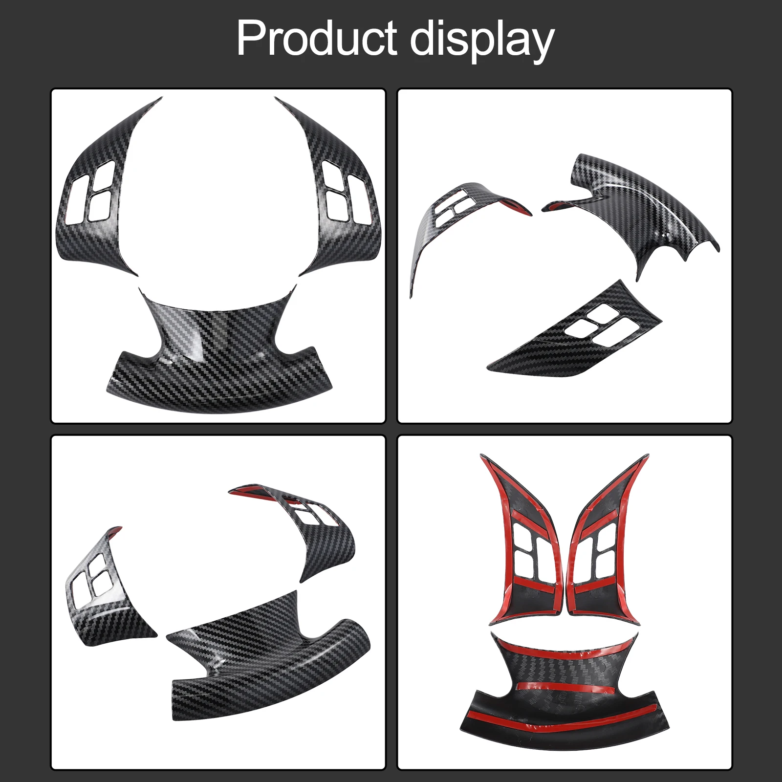 

Комплект из 3 накладок на панель рулевого колеса из углеродного волокна для BMW 3 серии E90 2005 2012, комплект для обновления салона