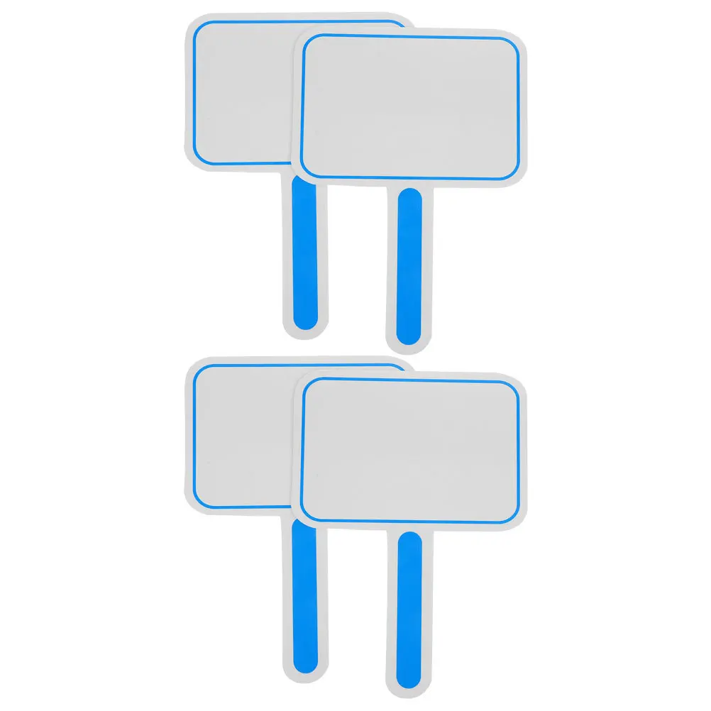 4Pcs Whiteboard Paddles Strong Material Smooth Finish Comfortable Touch Easy Wipe for Coaching Training Drills Dry