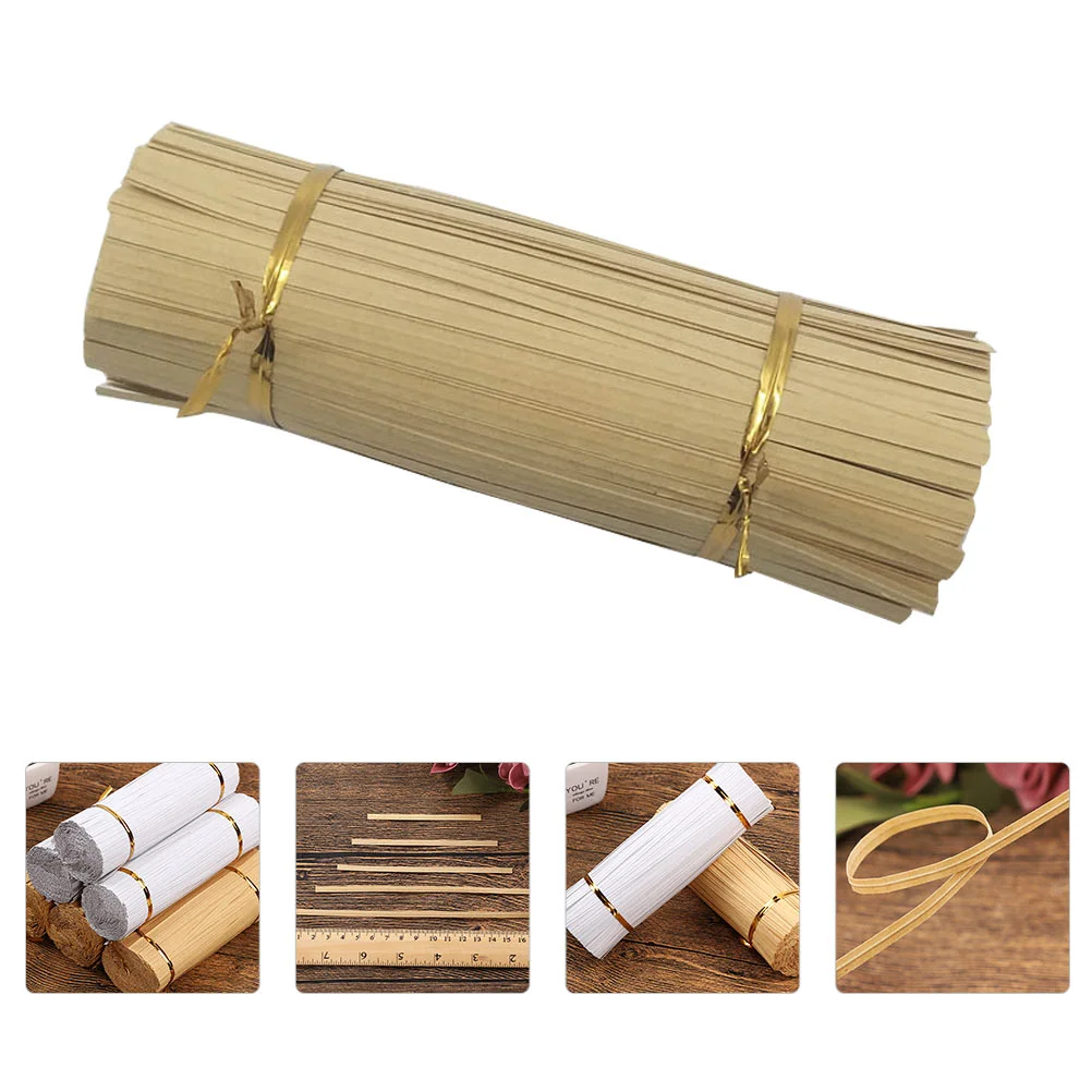 

100 PCS Kraft Paper Tie Biscuit Bag Binding Rope Cookie Sealing Strap Pastry Pouch Lace up Baking Wire Food