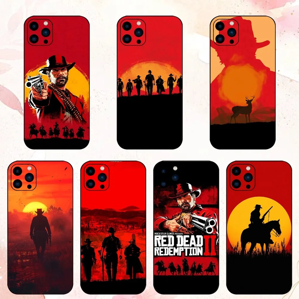 Coque de téléphone Red Frequency Redemption 2, coque pour iPhone 15 14 13 12 Mini 11 Pro Max X Poly XS 8 SE Plus