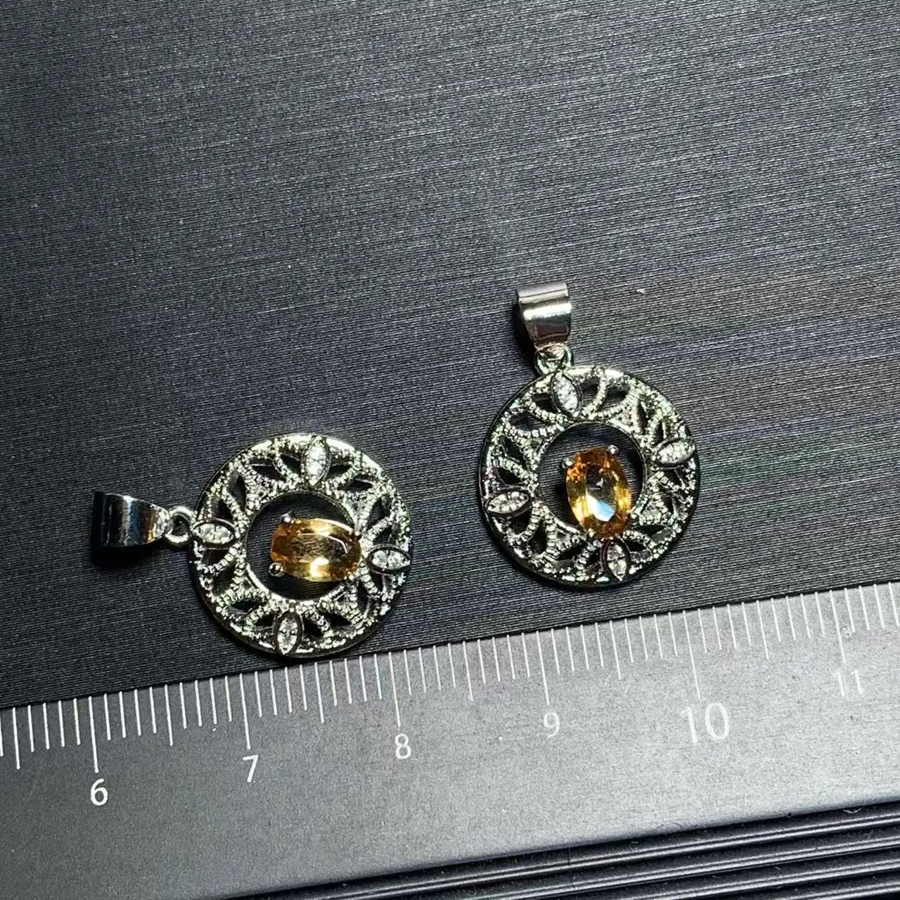 オーバル天然シトリンペンダントネックレス高級ジュエリー手作り石卸売ヒーリングエネルギーギフト幸運ジュエリー