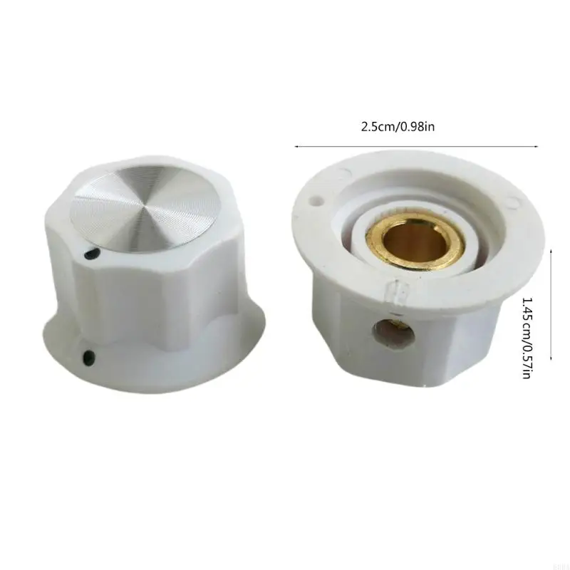 エレクトリックギターエフェクトコントロールノブ25x14.5mmギターエフェクトフットスイッチトッパー